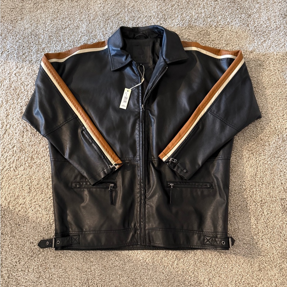 max studio leather jacket